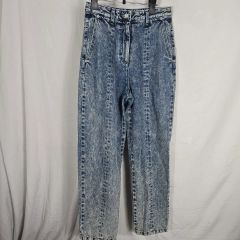 ✨ヴィンテージパンツ テーパードアシッドウォッシュGB18青綿 90s 