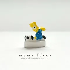 フェーヴ　サッカーをするバート①　シンプソンズ　フランス　フェーブ　ミニチュア陶器　m-1781のサムネイル