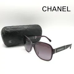 良品 CHANEL シャネル ロゴ パープル サングラス アイウェア ブランド 小物 ファッション セル プラ レディース y274のサムネイル
