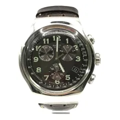 良品 Swatch スウォッチ 型押し クロコ クオーツ メンズ 腕時計 ウォッチ ブラウン ブランド 小物 ファッション c409のサムネイル