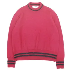 美品 MARNI マルニ 17aw Wool Mohair Knit ウールモヘア セーター ニット プルオーバー トップス 長袖 モックネック 48 赤 レッド メンズ 古着 中古 USEDのサムネイル