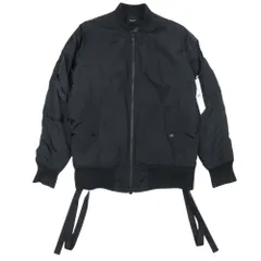 美品 STAMPD スタンプド BOMBER JACKET ボンバージャケット ストラップ MA-1 フライトジャケット 中綿 ブルゾン アウター S ブラック メンズ 古着 中古 USEDのサムネイル