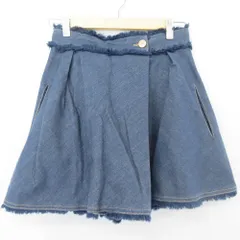 美品 See By Chloe シーバイクロエ デニム キュロット ショートパンツ サイズ34 インディゴ レディース 古着 中古 USEDのサムネイル