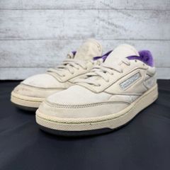 REEBOK CLUB C 85 MU 리복 클럽 씨 85 엠유 화이트 퍼플 화이트 23.5 cm 레이디스 스니커 FZ1914 L04495