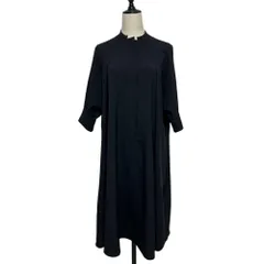 良品 サポートサーフェス EFFE BEAMS ハーフボタン ワイドワンピース 0 ブラック  レディース 古着 中古 USEDのサムネイル