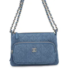 シャネル チェーンショルダーバッグ マトラッセ ココマーク デニム AP4349 CHANEL 2wayのサムネイル