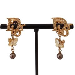 Christian Dior ディオール バタフライ 蝶 ピアス ゴールド - メルカリ