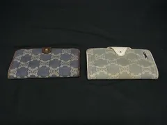 CELINE セリーヌ マカダム柄 二つ折り 長財布 ウォレット 札入れ 小銭入れ メンズ レディース 2点セット まとめ売り DN7304のサムネイル