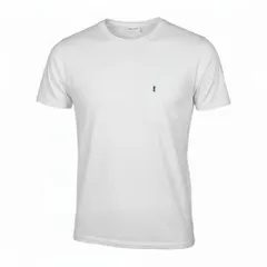 If29 SAINTLAURENT PARIS サンローラン ホワイトTシャツ 半袖カットソー ブランドロゴ刺繍 コットンシャツ メンズ 男性用 XS ホワイト コットン100％u02tのサムネイル