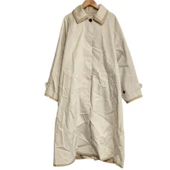 良品 26SS FREAK'S STORE フリークスストア 配色 ステンカラーコート サイズF オフホワイト ベージュ レディース 古着 中古 USEDのサムネイル