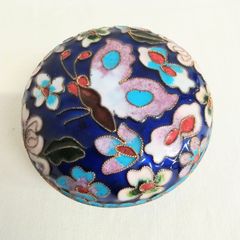 茶道具 香合 七宝焼 景泰藍 蝶々 小物入れ 中国美術 AYM6-40 - メルカリ