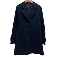 美品 Theory セオリー EXTERIOR HUDSON ウール ロングコート サイズP ネイビー レディース 古着 中古 USEDのサムネイル