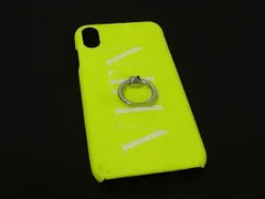 ■美品■ VALENTINO GARAVANI ヴァレンティノ ガラヴァーニ レザー iPhone XS Max 対応 アイフォンケース スマホケース イエロー系 DN8628のサムネイル