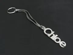 Chloe クロエ ラインストーン ストラップ キーホルダー チャーム レディース メンズ  シルバー系 DN8930のサムネイル