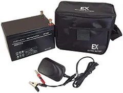 電動リール用 バッテリー エクステンド 12V 12Ah 充電器＋ケース付き シマノ ダイワ 互換 魚探★m 69d56f21のサムネイル