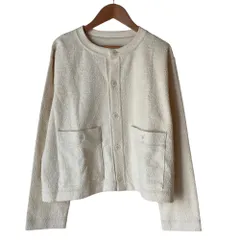 美品 GRANDMA MAMA DAUGHTER toro グランマママドーター トロ ツイードジャケット TJ2413551-231006 サイズ2 ベージュ レディース 古着 中古 USEDのサムネイル