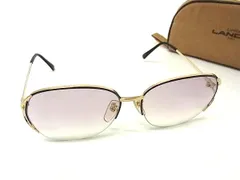 ■美品■ LANCEL ランセル サングラス メガネ 眼鏡 レディース ゴールド系×ブラック系 DN9037のサムネイル