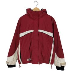 コロンビアColumbiaレディースマウンテンパーカーフード脱着赤レッド 