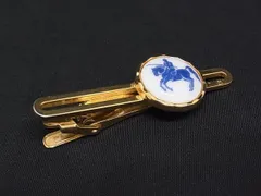 Royal Copenhagen ロイヤル コペンハーゲン ネクタイピン タイクリップ アクセサリー メンズ ゴールド系×ホワイト系 DN9164のサムネイル