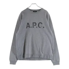 A.P.C (アーペーセー) スウェットライク ロングスリーブ ステンシルロゴ長袖Tシャツ カットソー グレー 24252-1-95851のサムネイル