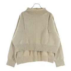 CELINE (セリーヌ) Cashmere Blend Chunky Knit フィービー ファイロ期 カシミヤ混 チャンキーニット ハイネック長袖ニットセーターベージュ レディース 2 3CT9/7265のサムネイル