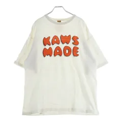 HUMAN MADE (ヒューマンメイド) ×KAWS フロントロゴ 半袖Tシャツ カットソー ホワイトのサムネイル