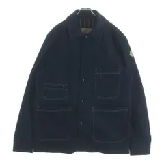MONCLER (モンクレール) 26AW HADERU GIUBBOTTO 袖ロゴワッペン デニム カバーオール インディゴ L20911G00005 598X1のサムネイル