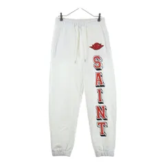 NIKE (ナイキ) ×SAINT Mxxxxxx M J SM FLC PANT セントマイケル ロゴデザイン スウェットパンツ ホワイト FV4720-100のサムネイル