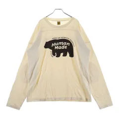 HUMAN MADE (ヒューマンメイド) BMX SHIRT フロントロゴデザイン クルーネック カットソー 長袖Tシャツ ベージュのサムネイル