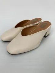 sango サンゴ サンダル SS アイボリー 合成皮革/人工皮革 無地 太ヒール 3.1～5cm ストラップなし ミュールサンダル レディースのサムネイル