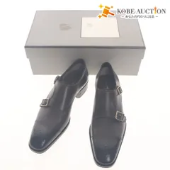 ■ トムフォード TOM FORD ドレスシューズ ダブルモンクストラップ 靴 ゴールド バックル メンズ 5(24cm相当）ダークブラウン 箱付きのサムネイル