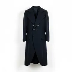 Mf29 Yohji Yamamoto ヨウジヤマモト ウールギャバジン テーラードコート Wool Gabardine Tailored Coat サイズM ブラックt18rのサムネイル