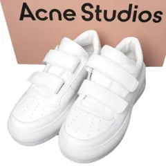 新品 Acne Studios アクネストゥディオズ ベルクロストラッププラットフォームスニーカー Steffey U Friend Raise Sneakers 35(22cm) OPTIC WHITE 定価99,000円 TWICE ナヨン モモ着用のサムネイル
