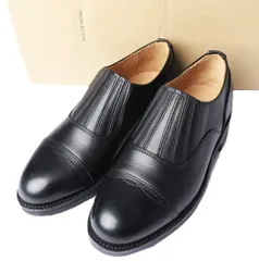 新品 Hender Scheme エンダースキーマ 日本製 front gore フロントゴア キャップトゥシューズ bs-rs-fgo 2(23.5-24.0cm) black ストレートチップ スリッポン 革靴 シューズ g27100のサムネイル