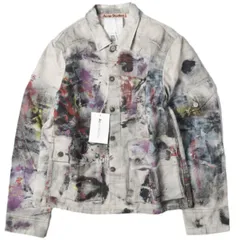 新品 Acne Studios アクネストゥディオズ 25AW イタリア製 TROMPE L'OEIL PRINT JACKET トロンプルイユプリントジャケット FN-MN-OUTW001241 46 Gジャン デニムジャケット 定価138,600円のサムネイル