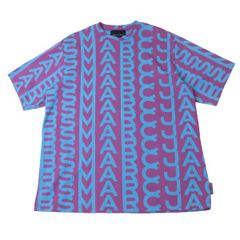 MARC JACOBS Tシャツ モノグラム オーバーサイズ マークジェイコブス マークジェイコブス MARC JACOBS モノグラムオーバーサイズTシャツ 紫