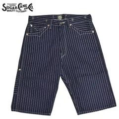 シュガーケーン SUGAR CANE SC51443 9oz. フィクションロマンス ウォバッシュ ストライプ ショーツ ショートパンツ メンズ sc51443のサムネイル
