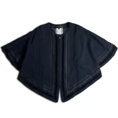 【美品 89AW】COMME des GARCONS ウール ケープ ボレロ ブラック アーカイブ コムデギャルソン 2000000012810のサムネイル