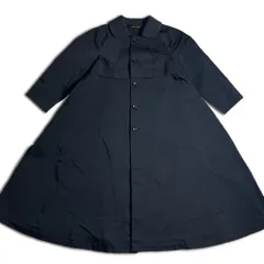 【美品 16ss】COMME des GARCONS 丸襟 フレア コート ブラック コムデギャルソン 2000000013176のサムネイル
