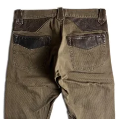 RRL ウエスタン レザー コーデュロイパンツ ブラウン ダブルアールエル 2000000013138のサムネイル