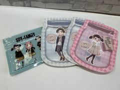 [I7-25] ◎ SPY × FAMILY 스파이 패밀리 지퍼 가방 4 점 세트 개봉 완료