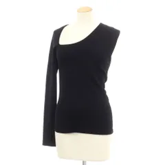 【中古】イッセイミヤケ ISSEY MIYAKE 2024年春夏 MELLOW STRETCH ニットカットソー ブラック【サイズ表記なし（L位）】【レディース】のサムネイル