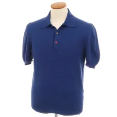 【中古】バフィー BAFY コットン 半袖 ポロニット ダークブルー【サイズ46】【メンズ】のサムネイル