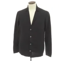 【中古】グランサッソ GRAN SASSO コットン ジャケット型 ニット カーディガン ブラック【サイズ50】【メンズ】のサムネイル