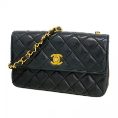 シャネル(Chanel) シャネル ショルダーバッグ ミニマトラッセ チェーンショルダー ラムスキン ブラック レディースのサムネイル