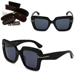 トムフォード サングラス TOM FORD FT1157-F/S 01A-52 TF1157 EYEWEAR ブラック グレー アジアンフィット メンズ レディース ユニセックスのサムネイル