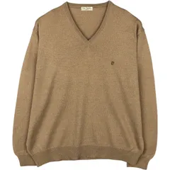 古着 ピエールカルダン Pierre Cardin Vネック アクリル×ウールニットセーター スペイン製 メンズXXXL相当/eaa645935のサムネイル
