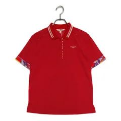 未使用品 レディース レオナール LEONARD 半袖ポロシャツ 38(M) 赤系 レッド系のサムネイル