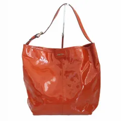 MAX MARA マックスマーラ トートバッグ パテントレザー ワンショルダー 肩掛け カバン オレンジ レディース 【中古】のサムネイル