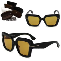 トムフォード サングラス TOM FORD FT1157-F/S 01E-52 TF1157 EYEWEAR ブラック イエロー アジアンフィット メンズ レディース ユニセックスのサムネイル